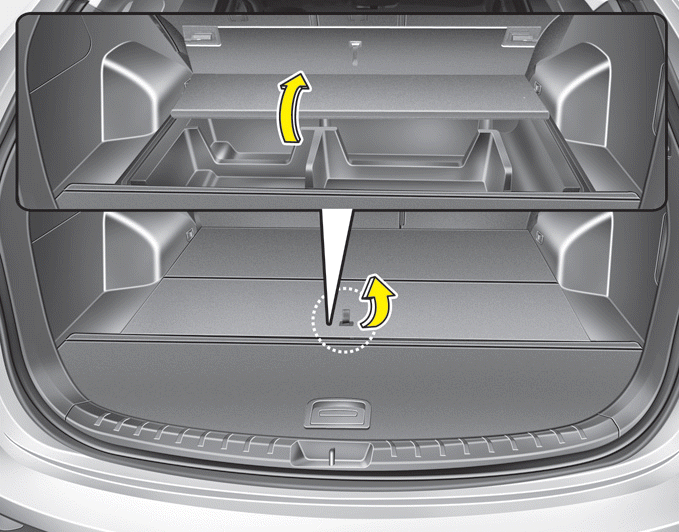 Hyundai Santa Fe Luggage tray Storage compartment Features of your